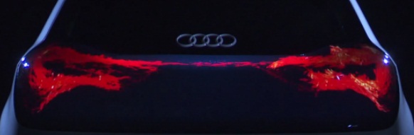 Technologie OLED, prototype feux arrière Audi